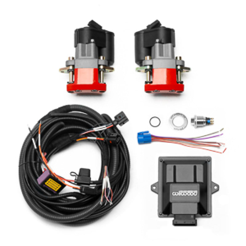 Wilwood 140-18030-RD Electronic Parking Brake Rear Retrofit Kit w/ Switch Harness - Red Powder Coat Caliper