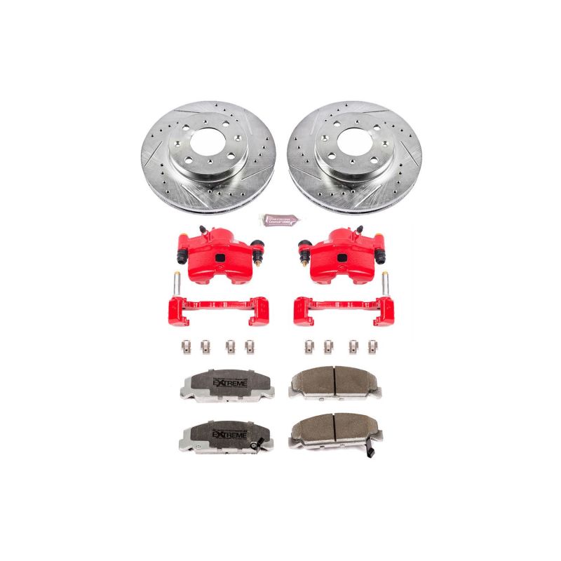PowerStop KC699 fits Honda Civic Front Z26 Street Warrior Brake Kit w/Calipers