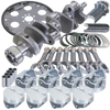 Eagle B15504L00068 fits Chevy 350 1Pc 3.750in Crank 5.700in I-Beam Rods 4.000in Pistons 168 Tooth FP Balanced Assembly
