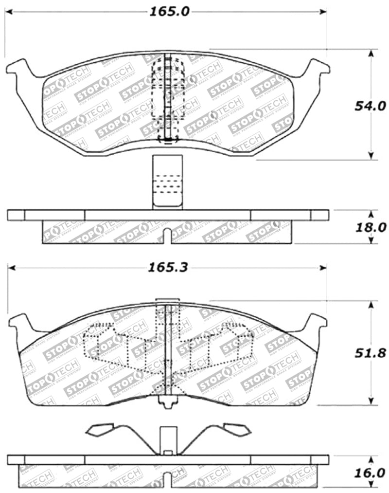 Stoptech 309.0642 Performance Brake Pads