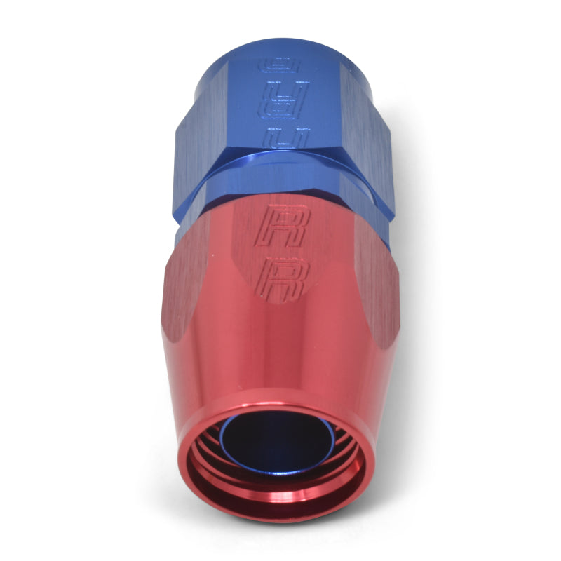 Russell 610040 Performance -10 AN Red/Blue Straight Full Flow Hose End