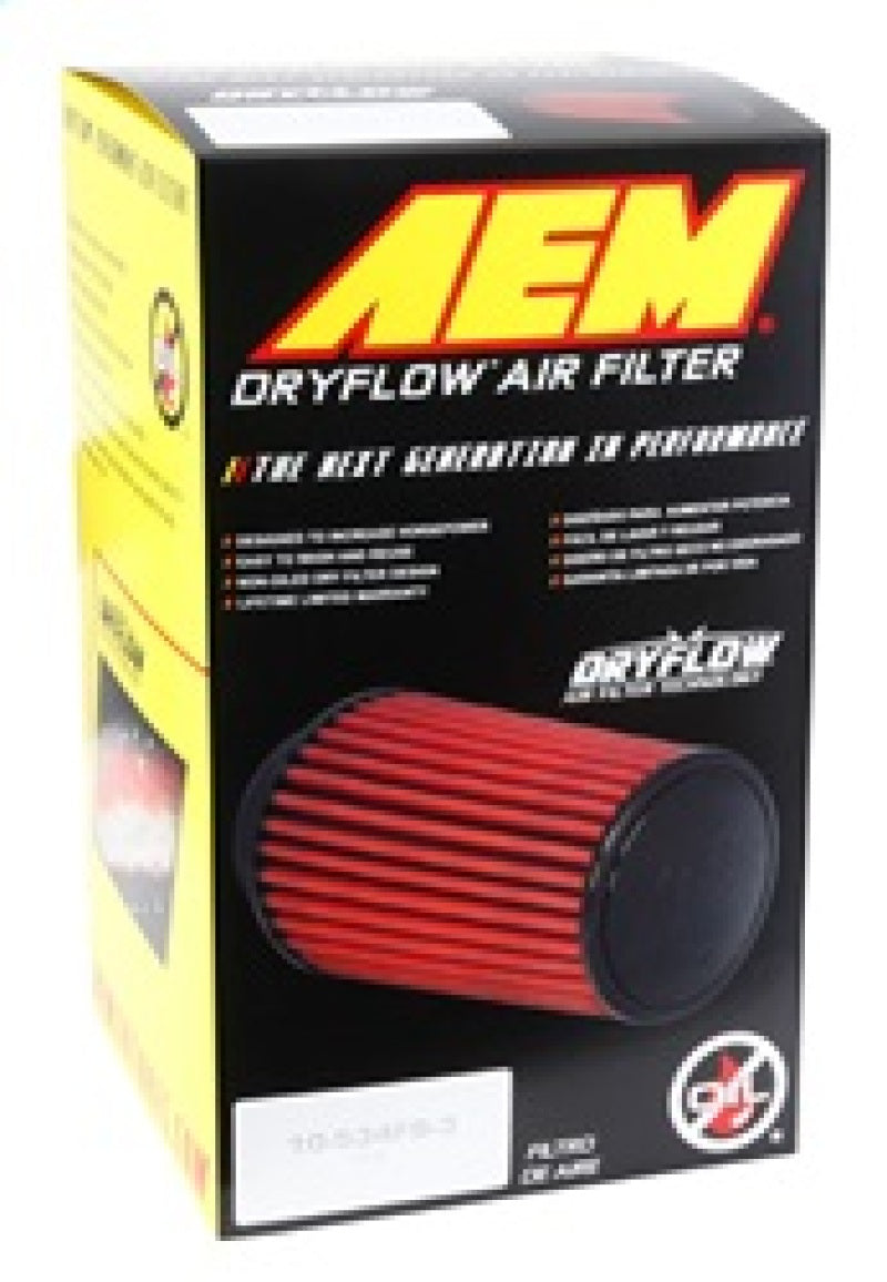AEM 21-2039DK 3 inch x 9 inch DryFlow Air Filter