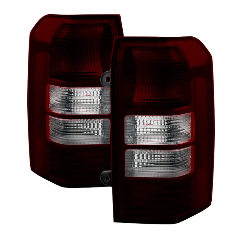 9031694 Xtune fits Jeep 08-13 Patriot OEM Tail Lights -Red Smoked ALT-JH-JPA08