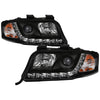 Spyder 5008657 fits Audi 02-04 A6 Projector Headlights Halogen Model Only - DRL