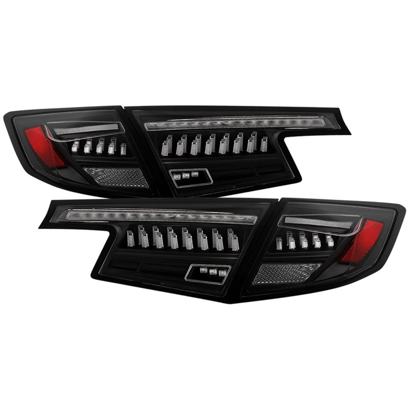 Spyder 5089113 Apex 22-24 fits Honda Civic 5-Door LED Tail Lights - Black (ALT-