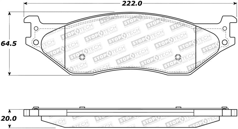 Stoptech 308.1066 Street Brake Pads