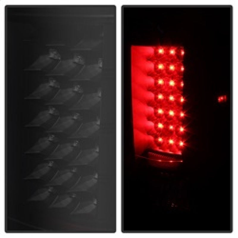 5077493 Xtune fits Chevy 07-13 Silverado LED Tail Lights Black Smoke ALT-JH-CS