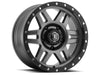 ICON 1417856350GM Six Speed 17x8.5 6x135 6mm Offset 5in BS 94mm Bore Gun Metal Wheel