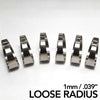 Ticon 109-08002-0003 Industries 3.15in Diameter 1.5D Loose Radius 1mm/.039in Titanium Pie Cut - 6pk