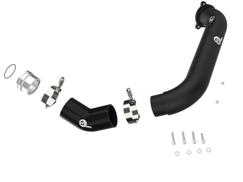 AFE 46-20488-B unner Black 2-3/4in Aluminum Charge Pipe 2021 fits Toyota Supra
