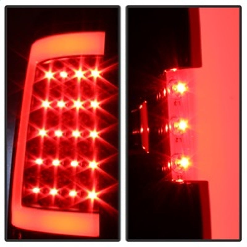 Xtune 5081551 fits GMC 07-13 Sierra LED Tail Lights Black ALT-ON-GS07-G2-LED-BK