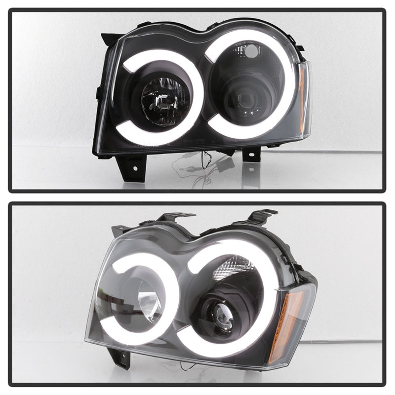 Spyder 5086129 fits Jeep 05-07 Grand Cherokee - Light Bar Projector Headlights