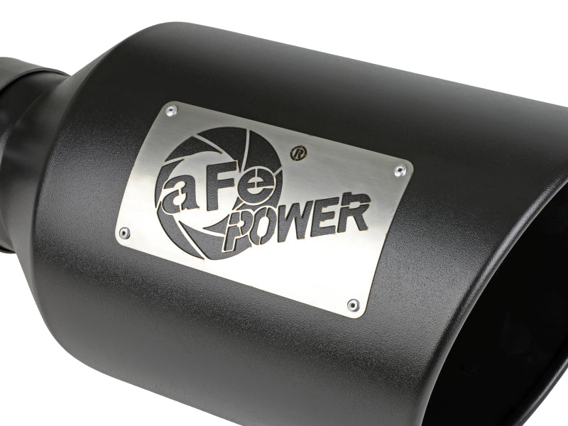 AFE 49T40801-B15 MACH Force-Xp 409 Stainless Steel Clamp-on Exhaust Tip Black