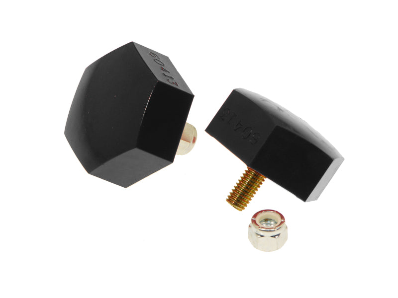 Prothane 19-1320-BL Universal Bump Stop 7/8 X 2 1/4in Dia. Hex - Black