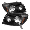 9023583 Xtune fits Toyota 03-05 4Runner Crystal Headlights Black HD-JH-T4R03-A