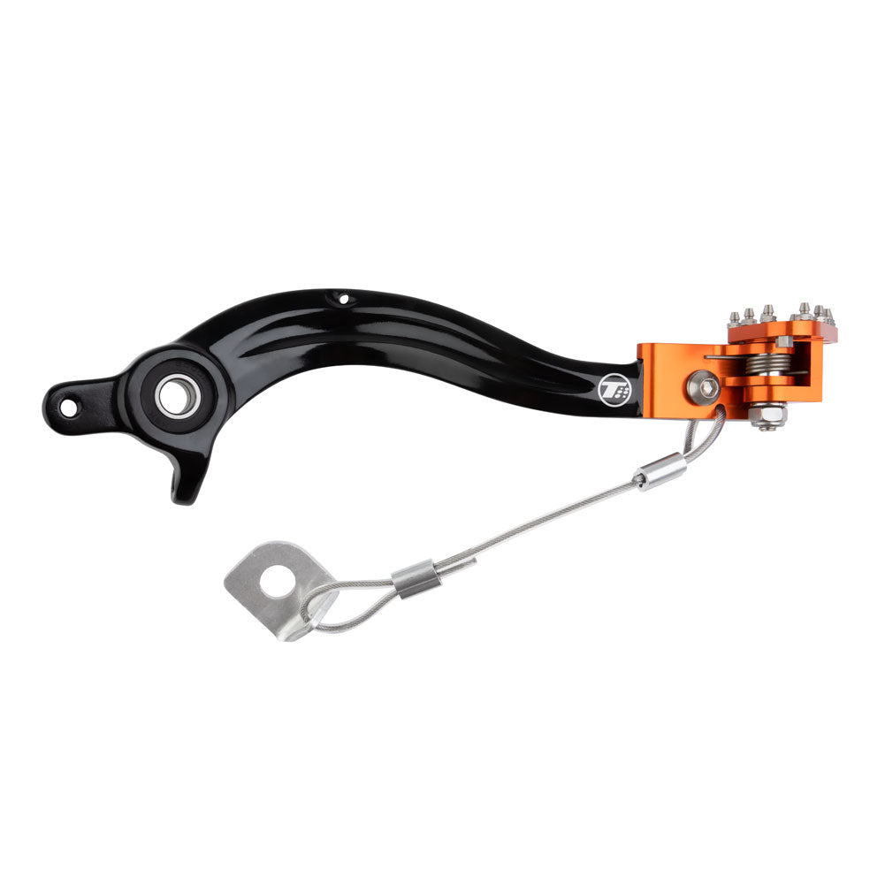 Tusk 1392080013 Aluminum Brake Pedal Orange Tip