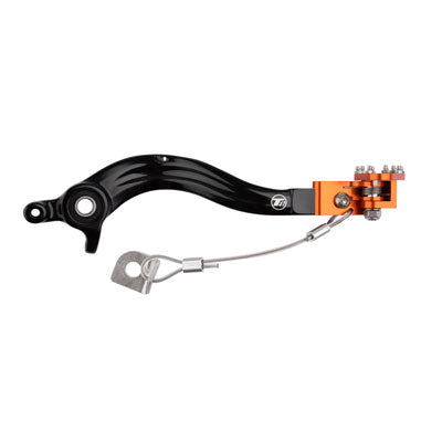 Tusk 1392080014 Aluminum Brake Pedal Orange Tip