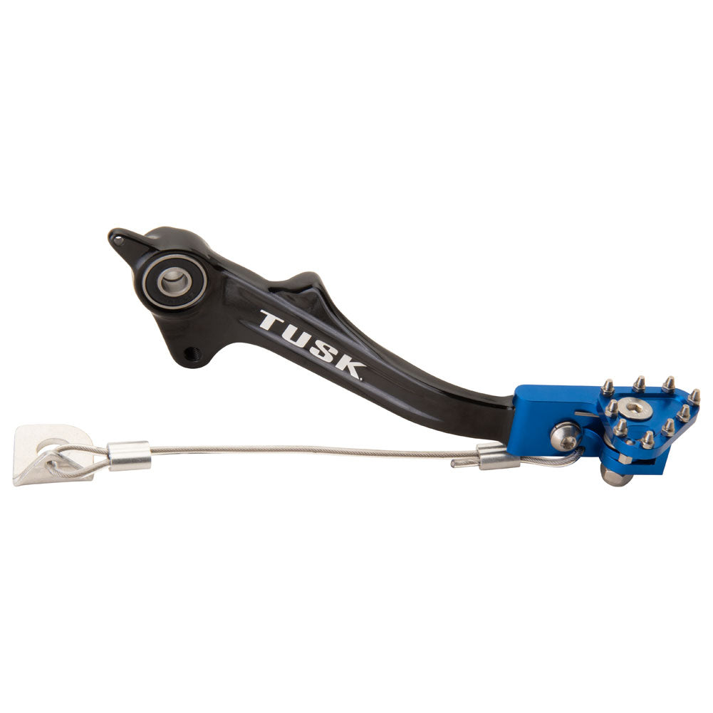 Tusk 1392080043 Aluminum Brake Pedal Blue Tip