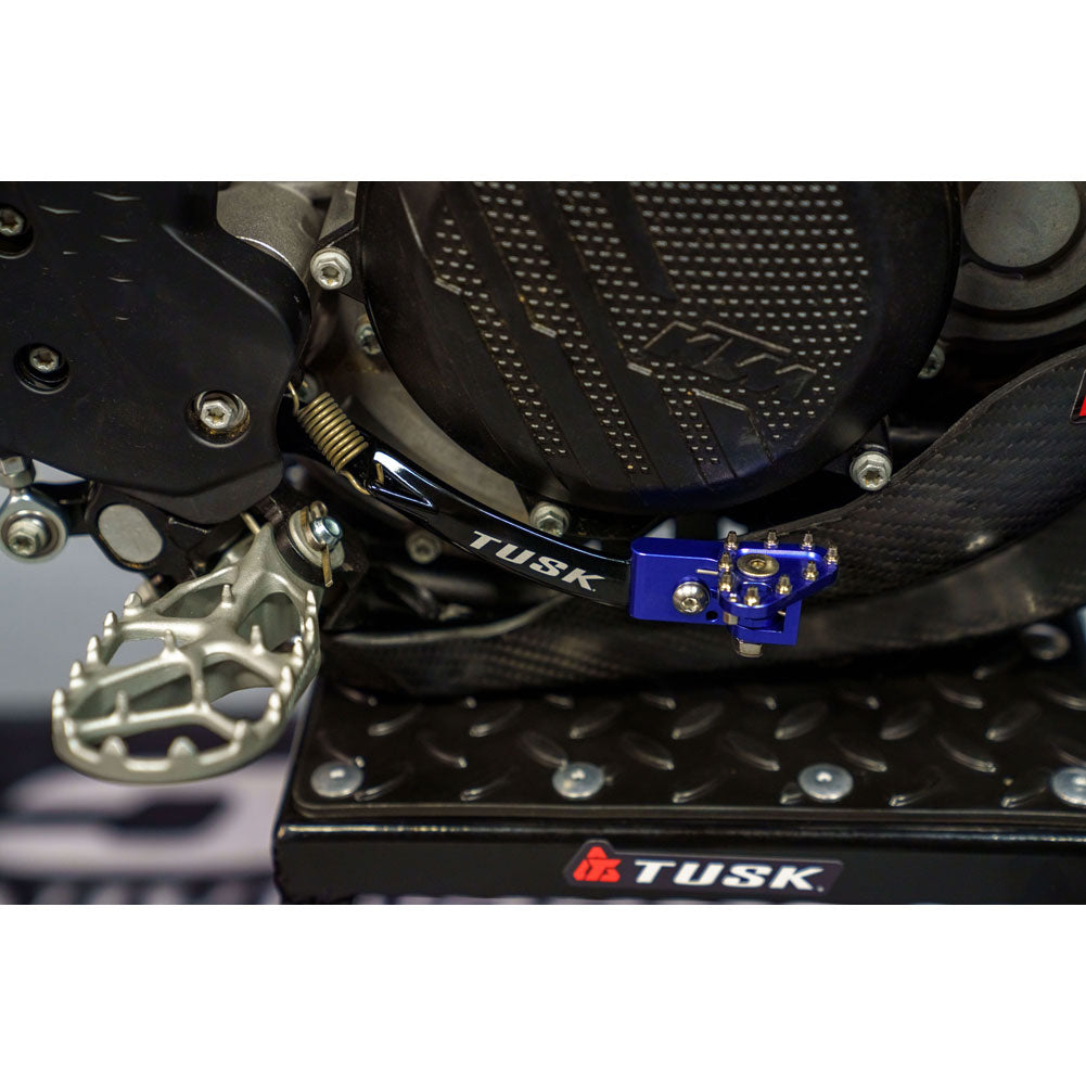 Tusk 1392080051 Aluminum Brake Pedal Blue Tip