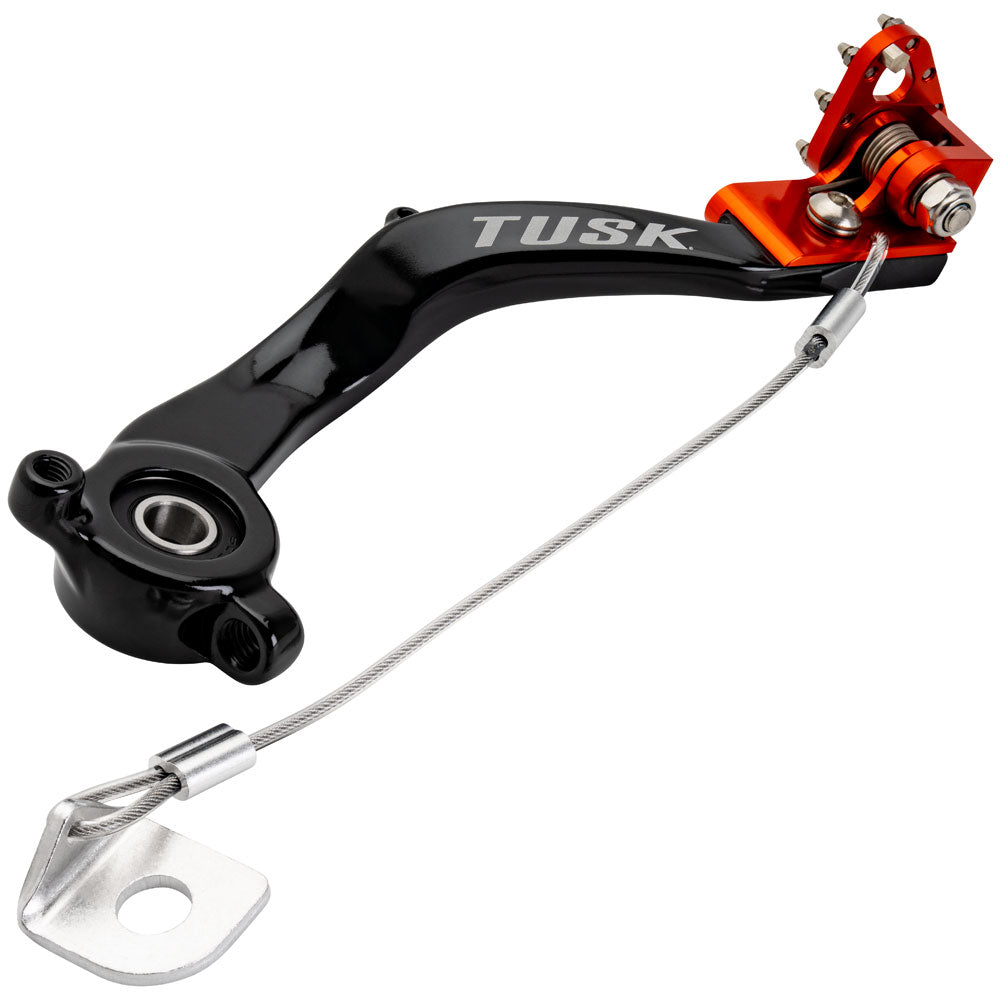 Tusk 1392080057 Aluminum Brake Pedal Orange Tip