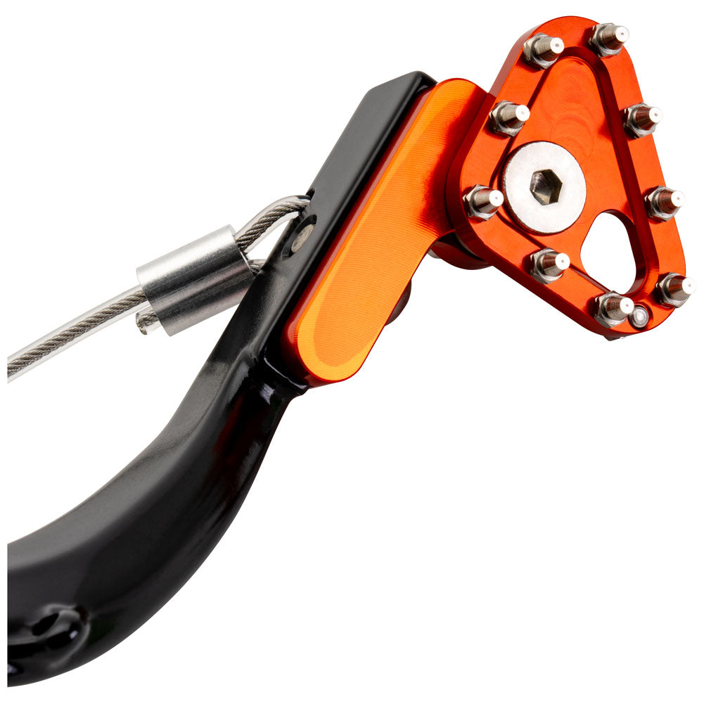 Tusk 1392080057 Aluminum Brake Pedal Orange Tip