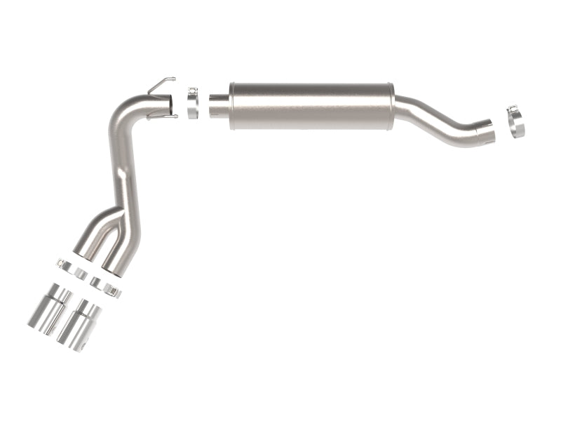AFE 49-42082-P Rebel Series 3.5in SS Cat Back Exhaust w/Pol Tips 19-21 fits RAM