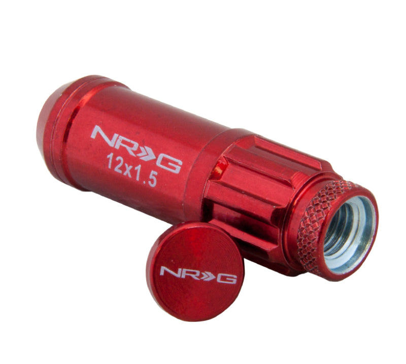 NRG LN-LS700RD-21 LN-LS700RD-21 700 Series M12 X 1.5 Steel Lug Nut w/Dust Cap