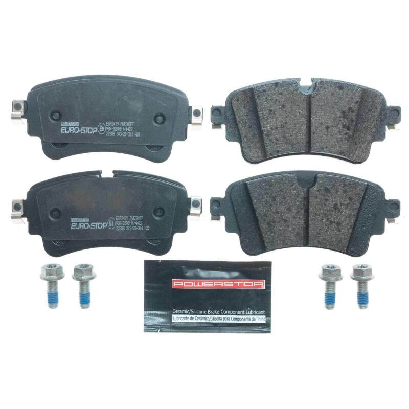 PowerStop ESP2479 fits Audi 18-20 SQ5 Euro-Stop ECE-R90 Rear Brake Pads