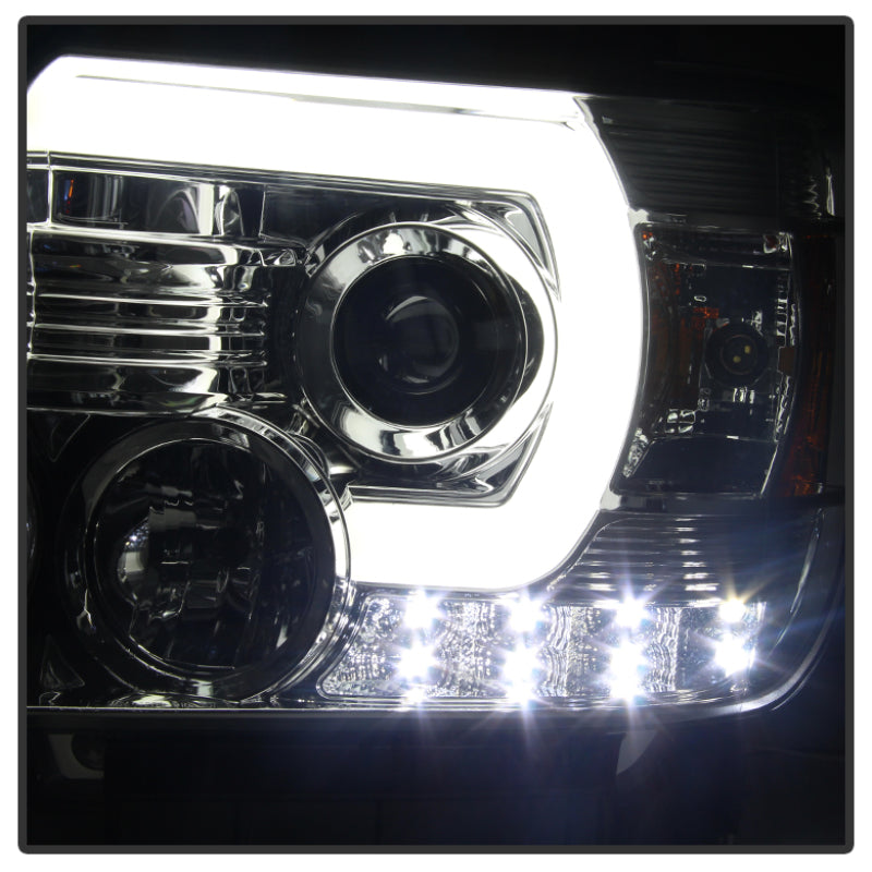 Spyder 5080622 fits GMC 14-16 Sierra Projector Headlights Light Bar DRL Chrome