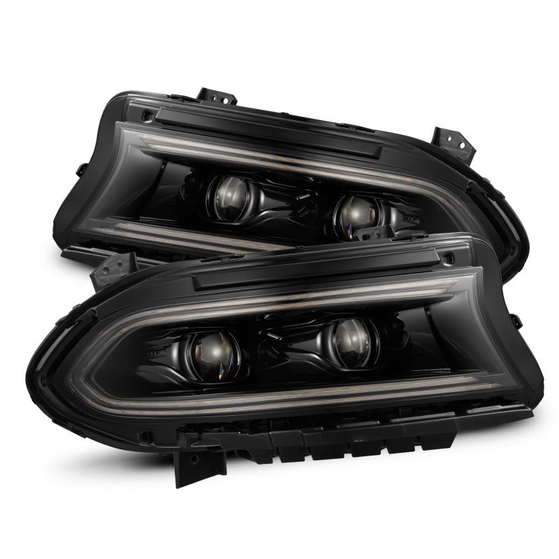 AlphaRex 880579 15-23 fits Dodge Charger LUXX LED Proj Headlights Alpha-Black
