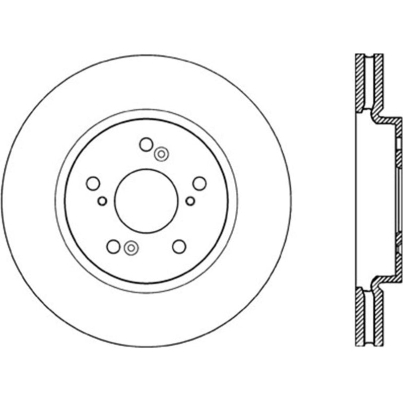 Stoptech 120.40073CRY 07-12 Acura RDX Front Premium Cryo Rotor