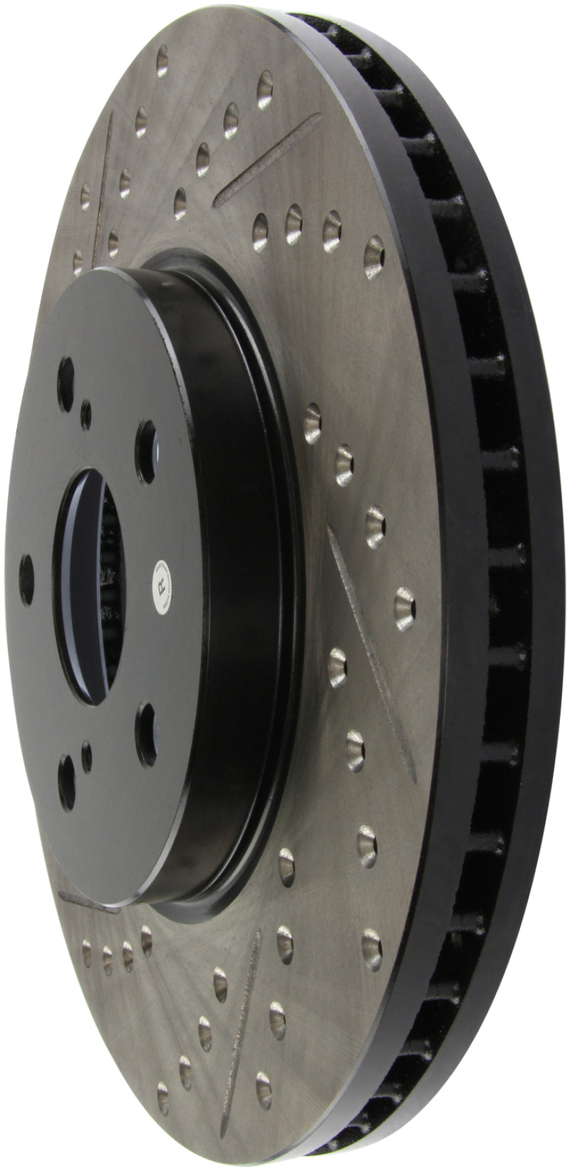 Stoptech 127.44125R 02 Lexus ES 250/300/330/350 / 05-07 Toyota Avalon Slotted & Drilled Right Front Rotor