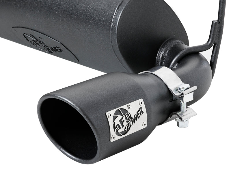 AFE 49-48076-B Series 2.5in 409 SS Cat-Back Exhaust w/ Black Tips 18-19 fits Je