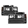 5069542 Xtune Blazer Full Size Corner/LED Bumper Headlights Black HD-JH-CCK88-