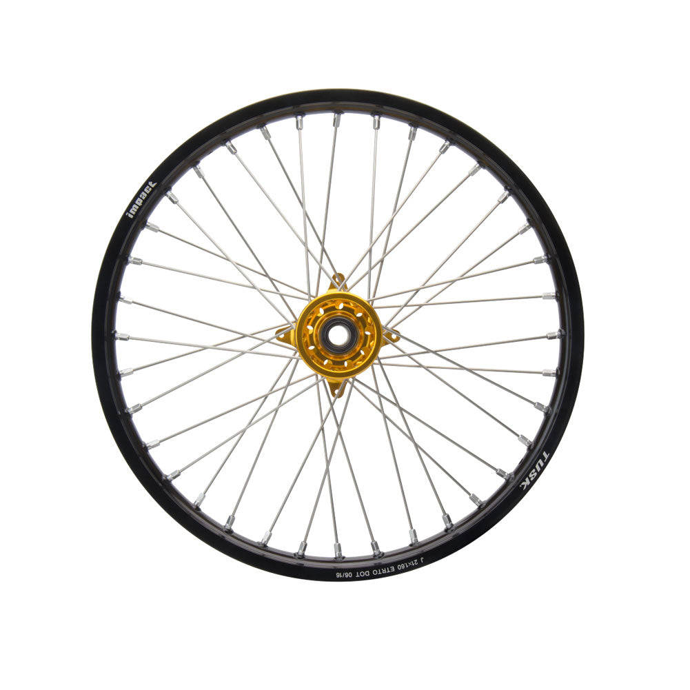 Tusk 1418490005 Impact Complete Front Wheel 21x1.60 Black Rim