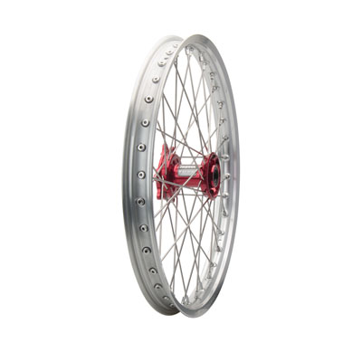 Tusk 1418490038 Impact Complete Front Wheel 21x1.60 Silver Rim