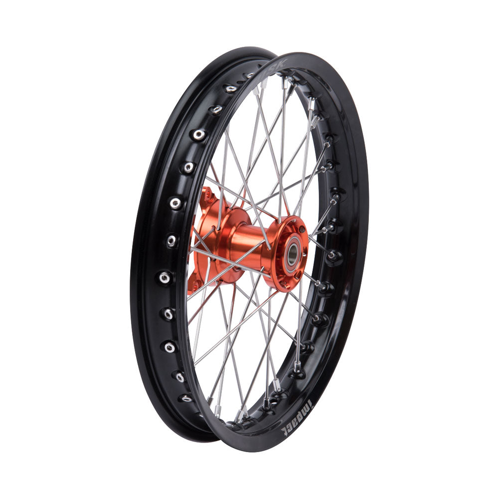 Tusk 1418490318 Impact Complete Front Wheel 14x1.60 Black Rim