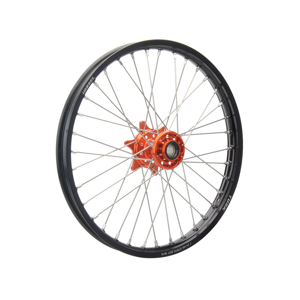 Tusk 1418490318 Impact Complete Front Wheel 14x1.60 Black Rim