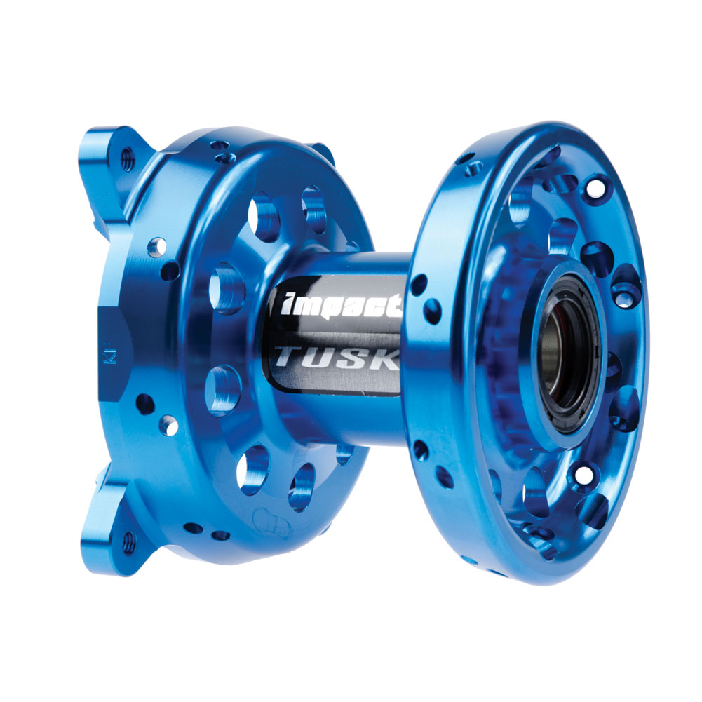 Tusk 1437270033 Impact Motorcycle Hub - Front Blue