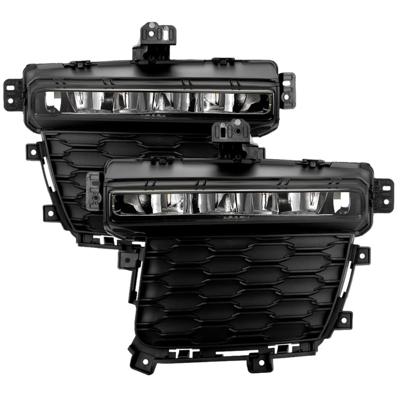 SPYDER 9054365 22-24 fits Jeep Grand Cherokee (3-Row) OEM LED Fog Lights w/Switch - Clear (FL-JGC22-3R-LED-C)