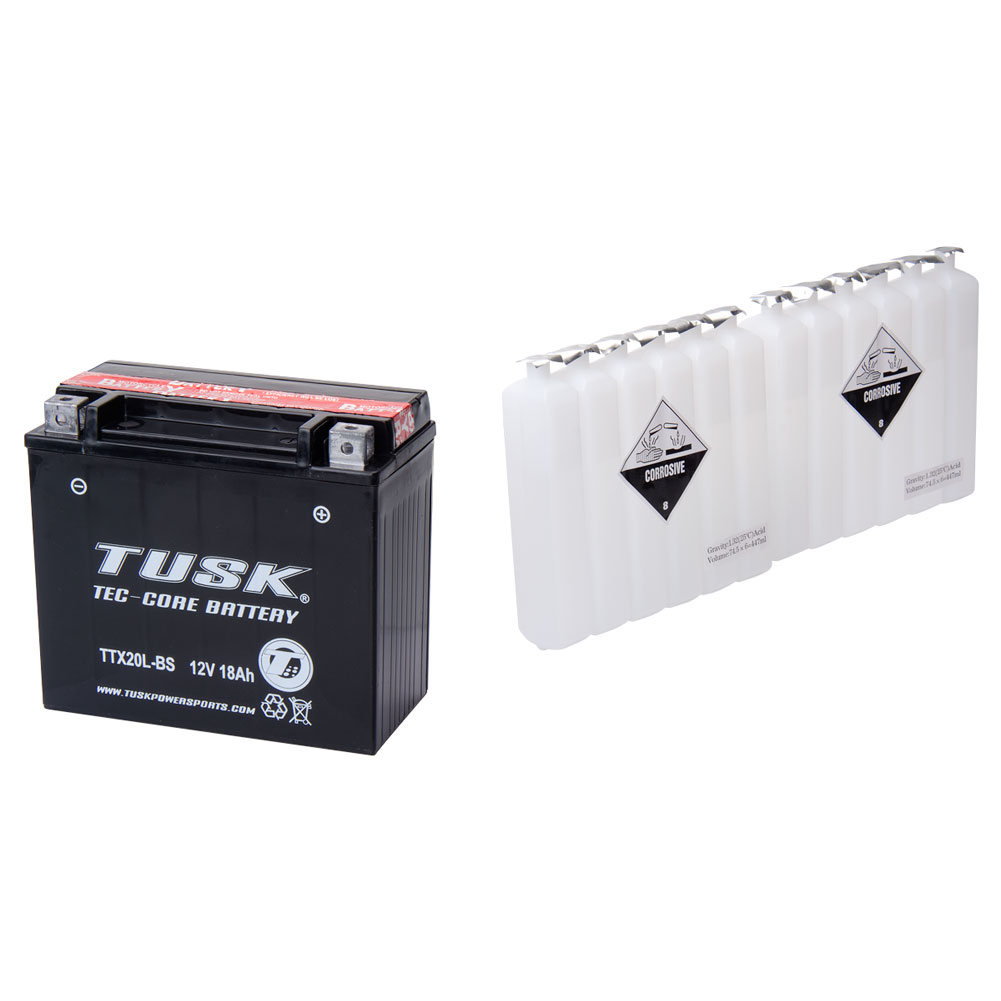 Tusk 1461700006 Tec-Core Battery with Acid TTX20LBS Maintenance-Free