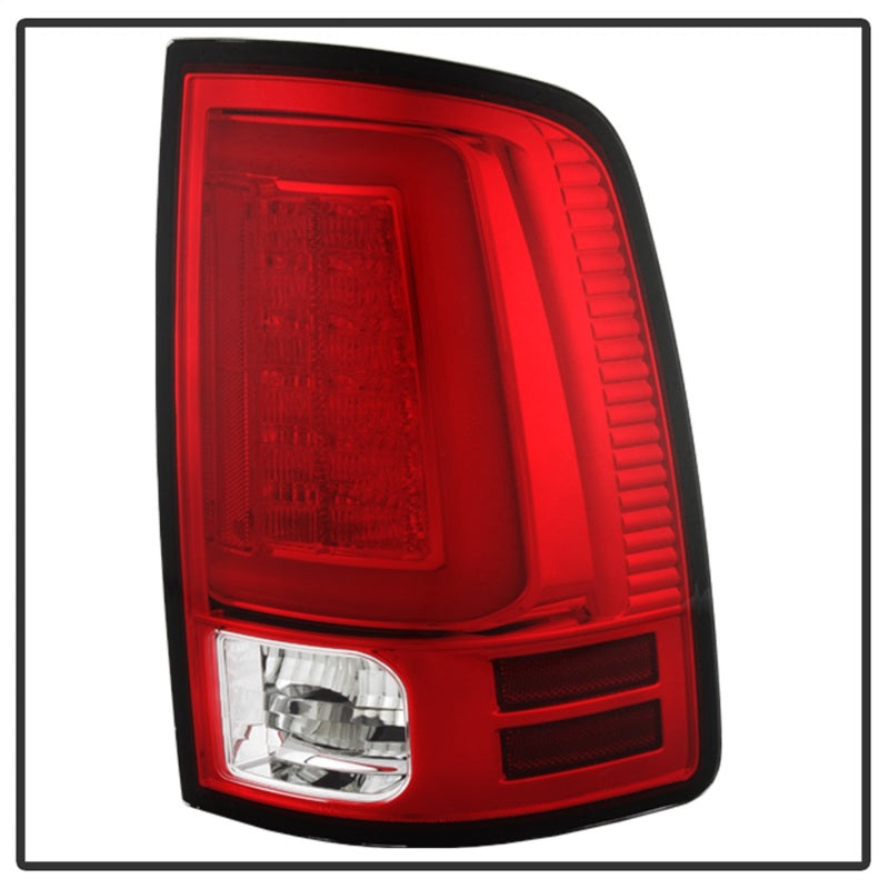 Spyder 5084040 fits Dodge 09-16 Ram 1500 Light Bar LED Tail Lights - Red Clear