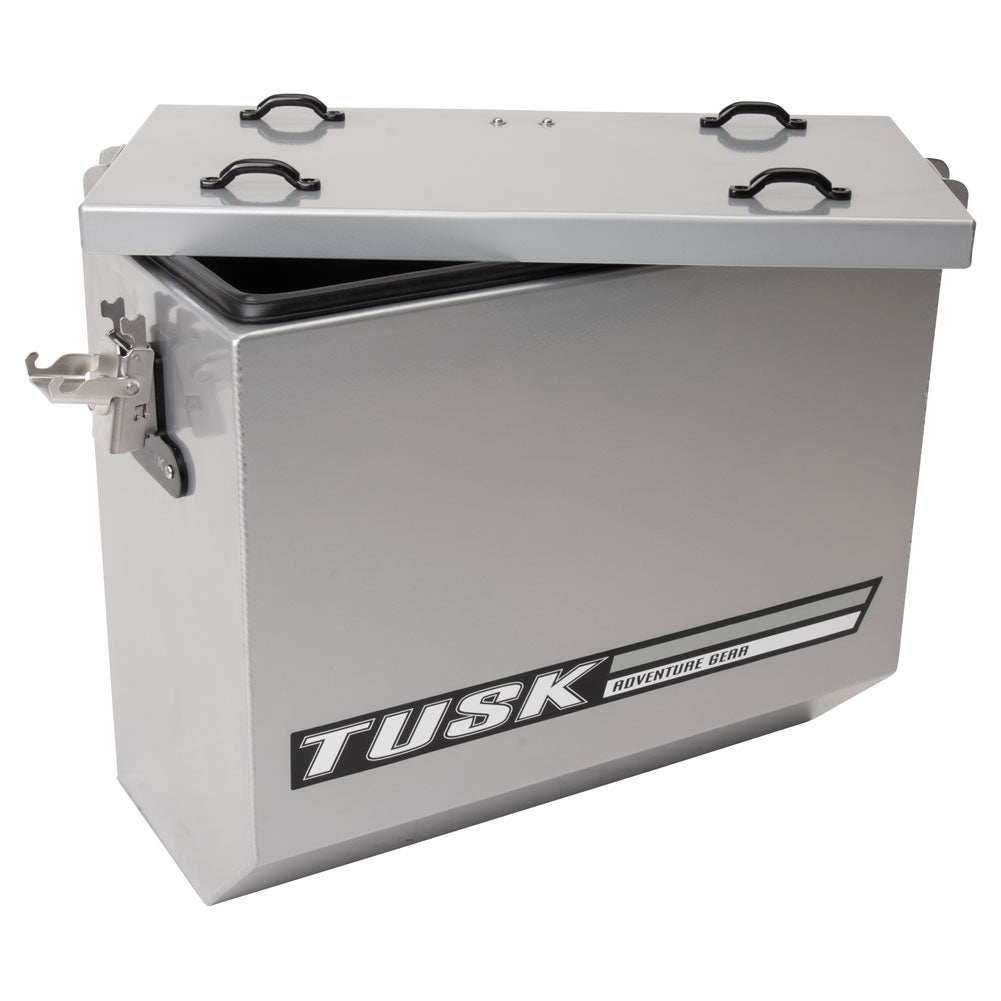 Tusk 1467340107 Aluminum Panniers with Pannier Racks V2 Large Silver