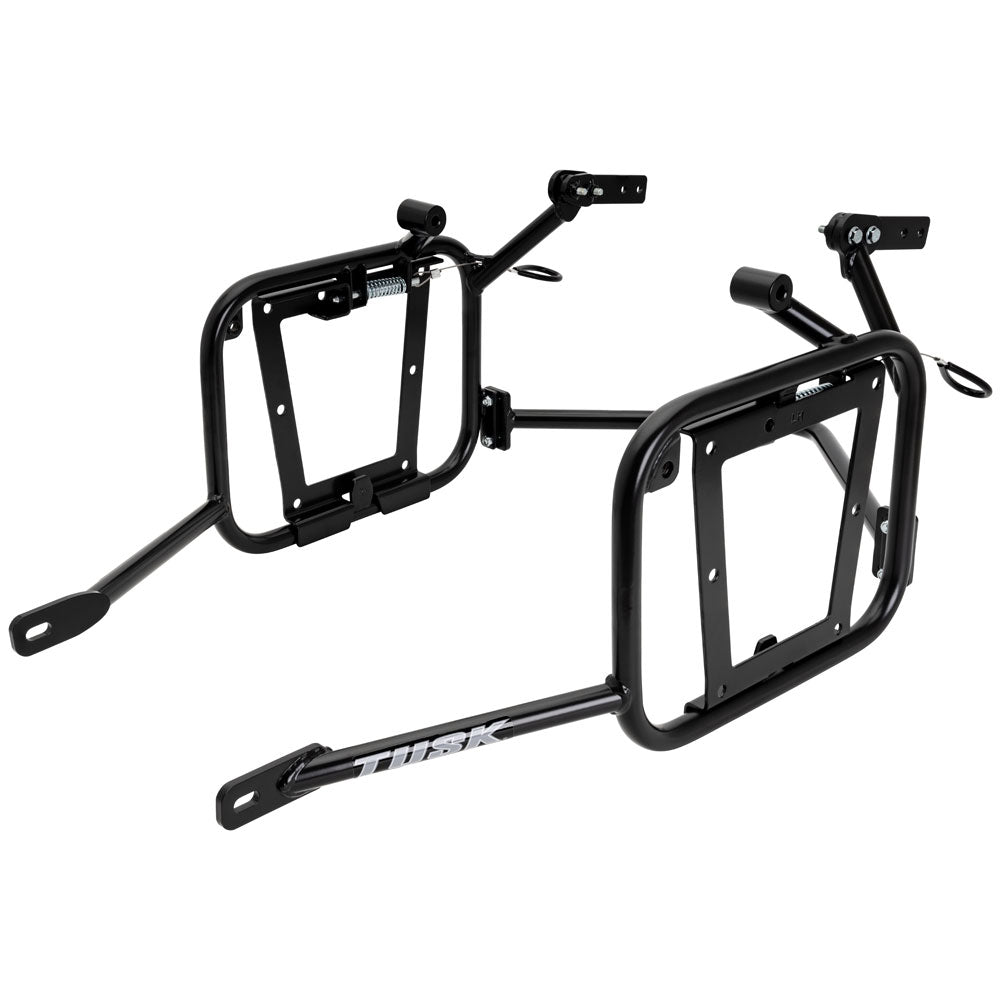 Tusk 1467340108 Aluminum Panniers with Pannier Racks V2 Large Silver