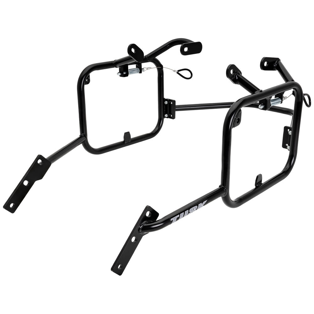Tusk 1467340109 Aluminum Panniers with Pannier Racks V2 Large Silver