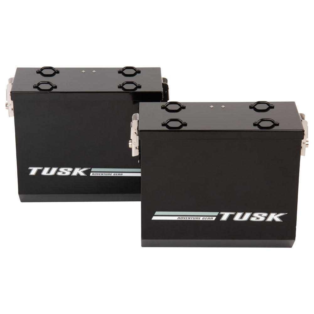 Tusk 1467340184 Aluminum Panniers with Pannier Racks V2 Medium Silver