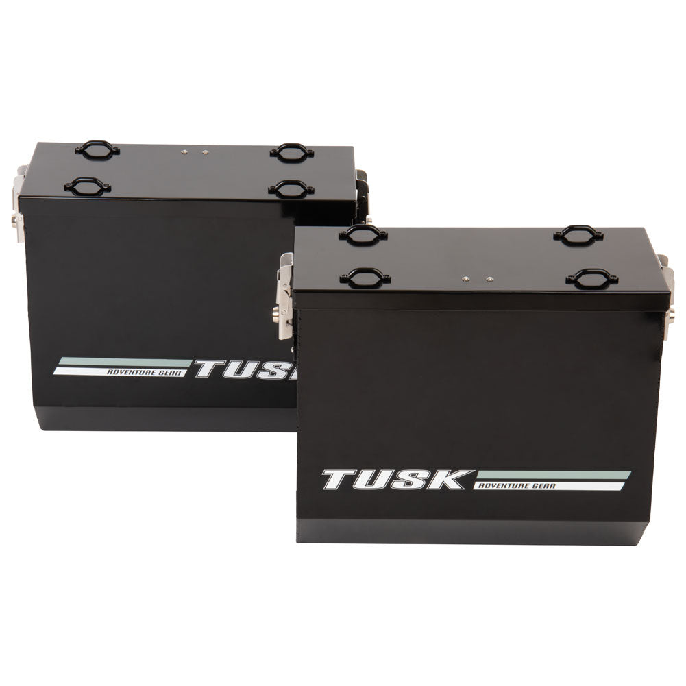 Tusk 1467340189 Aluminum Panniers with Pannier Racks V2 Medium Silver