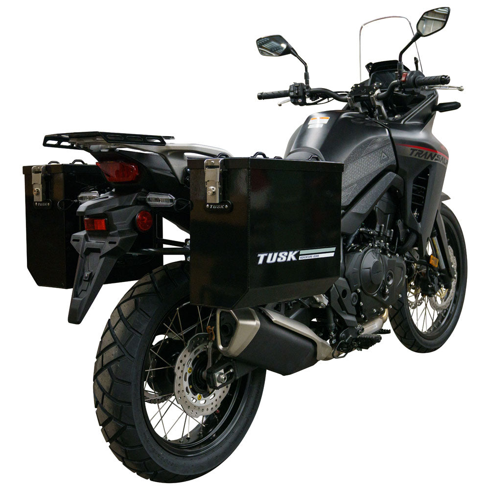 Tusk 1467340195 Aluminum Panniers with Pannier Racks V2 Medium Black