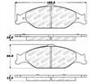 Stoptech 308.0804 Street Touring Brake Pads