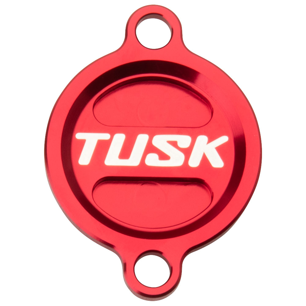 Tusk 1484210020 Aluminum Oil Filter Cover Red